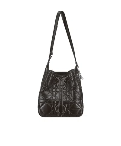Dior Medium D-motion Bag In Black