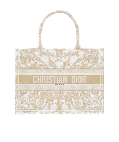 Dior Medium  Book Tote In Neutral