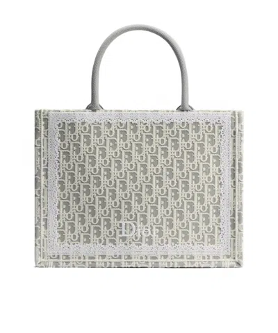 Dior Medium  Book Tote With Strap In Pattern