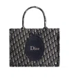 Dior Medium  Book Tote With Strap In Blue