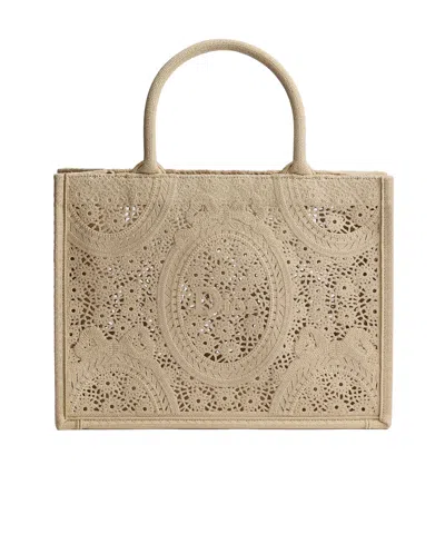 Dior Medium  Book Tote With Strap In Light Brown