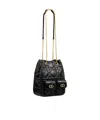 Dior Medium  Caro Multicarry Backpack With Chain In Black