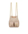 Dior Medium  Caro Multicarry Backpack With Chain In Neutral