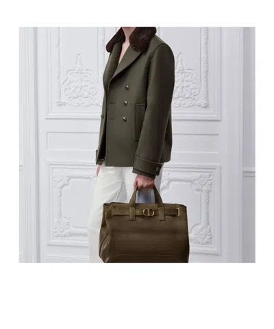 Dior Medium  Normandie Tote Bag In Brown
