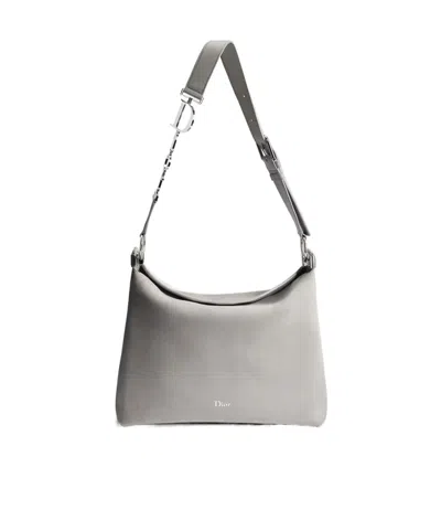 Dior Medium Ly Shoulder Bag In Gray