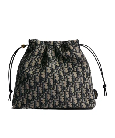 Dior Medium Travel Last Minute Pouch In Black