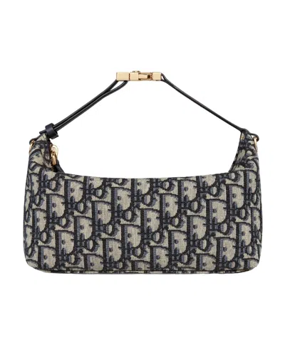 Dior Medium Travel Nomad Clutch In Black