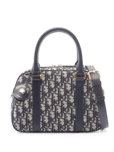 Pre-owned Dior Medium D-vibe Tote Bag In Blue