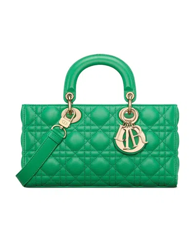 Dior Medium Lady D-joy Shoulder Bag In Green