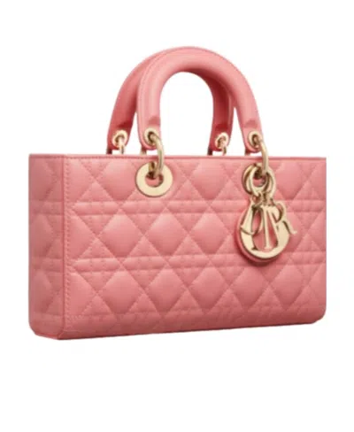Dior Medium Lady D-joy Shoulder Bag In Pink