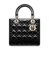 Dior Medium Lady  Shoulder Bag In Black