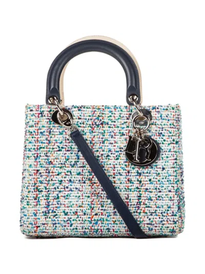 Pre-owned Dior Medium Lady  Tote Bag In Blue