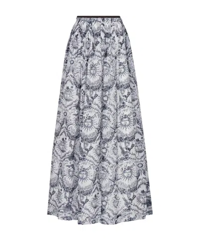 Dior Medium-length Horn Skirt In Gray