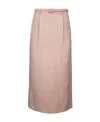 Dior Medium-length Pencil Skirt In Nude