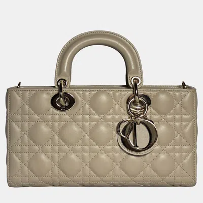 Pre-owned Dior Medium Sand Lady D-joy Bag