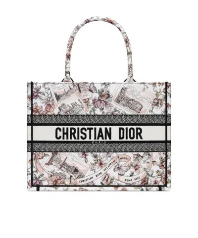 Dior Book Tote Shoulder Bag In Multi