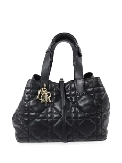 Dior Medium Toujours Tote Bag In Black