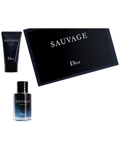 Dior Men's 0.33oz Sauvage 2pc Mini Set In Black
