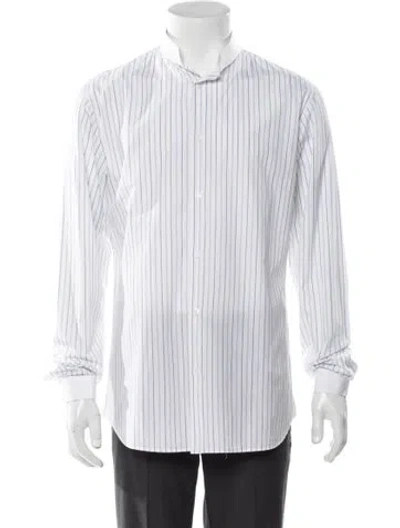 Pre-owned Dior Men 2009 Striped Shirt In White
