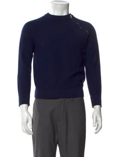 Pre-owned Dior Men 2018 Wool Pullover In Blue