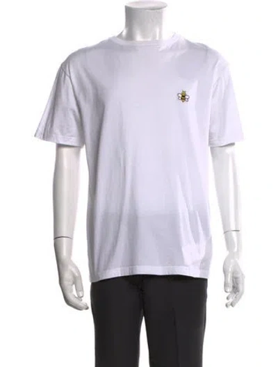 Pre-owned Dior Men 2019 Bee Accent T-shirt In White