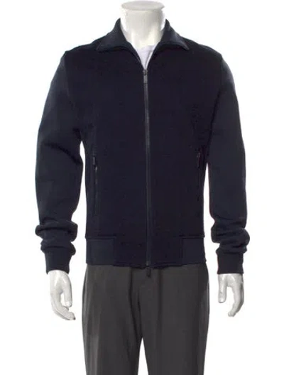 Pre-owned Dior Men 2019 Cannage Pattern Pullover In Blue
