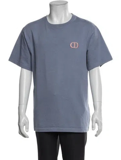 Pre-owned Dior Men 2019 Graphic Print T-shirt In Blue