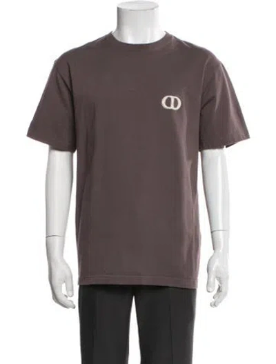 Pre-owned Dior Men 2019 Graphic Print T-shirt In Brown