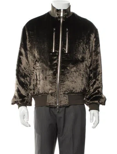 Pre-owned Dior Men 2019 Moto Jacket In Green