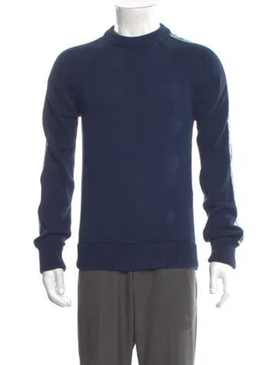 Pre-owned Dior Men 2019 Oblique Jacquard Pullover In Blue