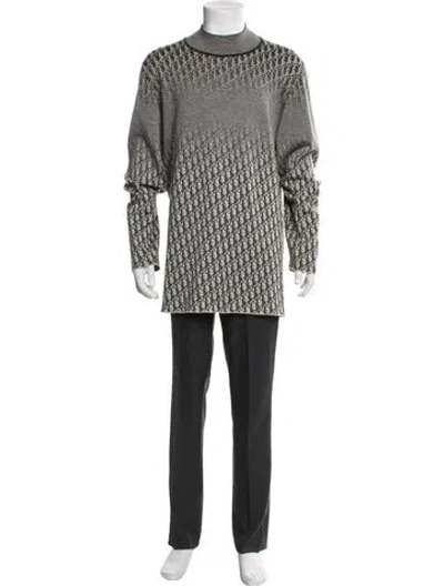Pre-owned Dior Men 2019 Oblique Jacquard Pullover In Gray