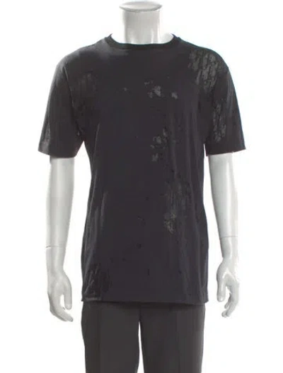 Pre-owned Dior Men 2019 Oblique Jacquard T-shirt In Black