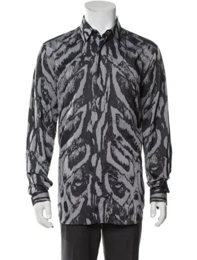Pre-owned Dior Men 2019 Printed Shirt In Gray