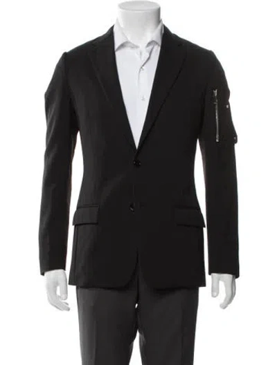 Pre-owned Dior Men 2019 Saddle Blazer In Black