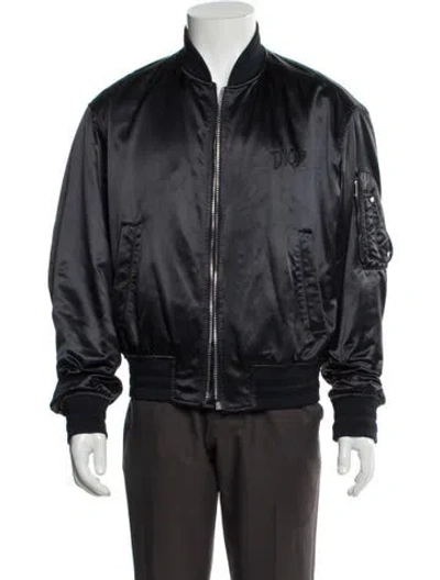 Pre-owned Dior Men 2019 Signature Logo Bomber Jacket In Multi