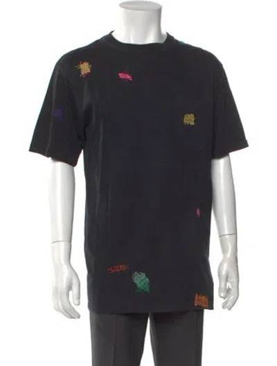 Pre-owned Dior Men 2019 Signature Logo T-shirt In Black