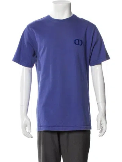 Pre-owned Dior Men 2019 Signature Logo T-shirt In Purple