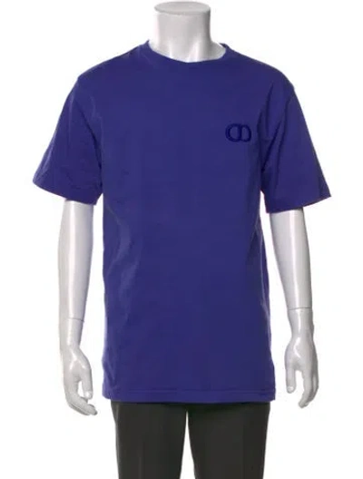 Pre-owned Dior Men 2019 Signature Logo T-shirt In Purple