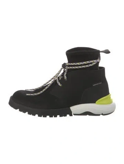 Pre-owned Dior Men 2019 Suede Sock Sneakers In Black