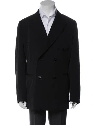 Pre-owned Dior Men 2019 Virgin Wool Blazer In Black