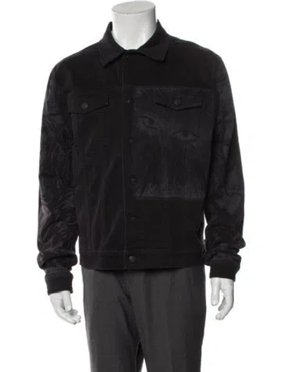 Pre-owned Dior Men 2019 X Raymond Pettibon Trucker Jacket In Black