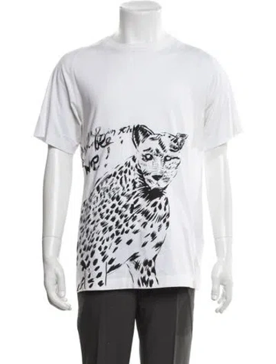 Pre-owned Dior Men 2019 X Raymond Pettibon T-shirt In White