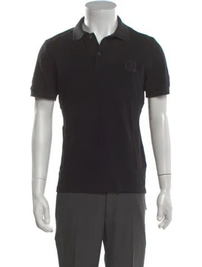 Pre-owned Dior Men 2020 Bee Accent Polo Shirt In Black