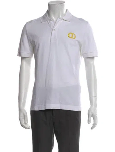 Pre-owned Dior Men 2020 Cd Icon Polo Shirt In White