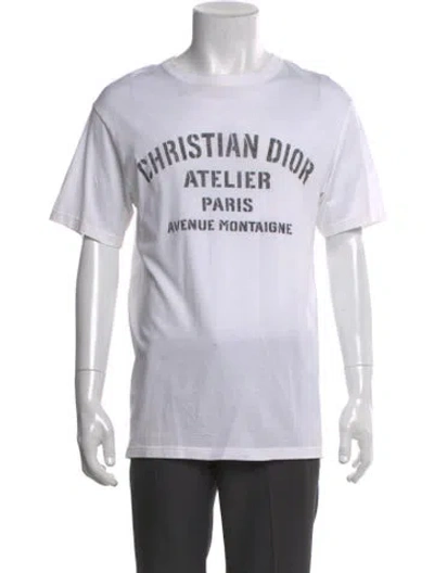 Pre-owned Dior Men 2020 Graphic Print T-shirt In White