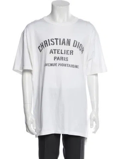 Pre-owned Dior Men 2020 Graphic Print T-shirt In White