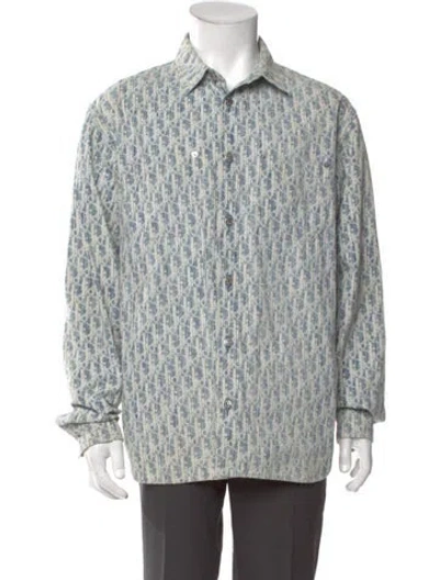 Pre-owned Dior Men 2020 Oblique Jacquard Shirt In Multi