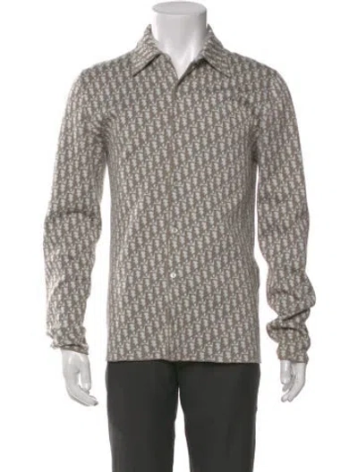 Pre-owned Dior Men 2020 Oblique Jacquard Shirt In Neutral