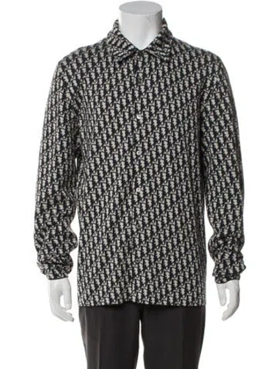 Pre-owned Dior Men 2020 Oblique Jacquard Shirt In Neutral