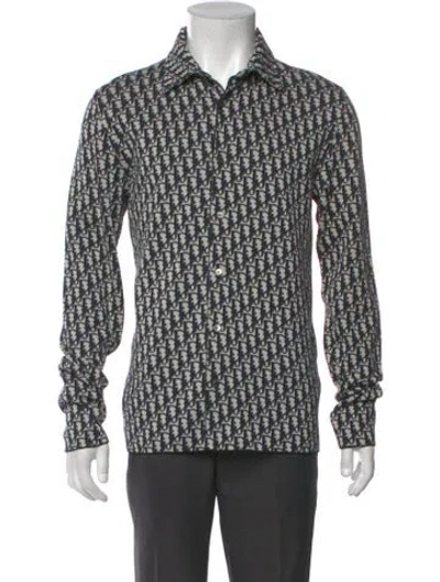 Pre-owned Dior Men 2020 Oblique Jacquard Shirt In Neutral